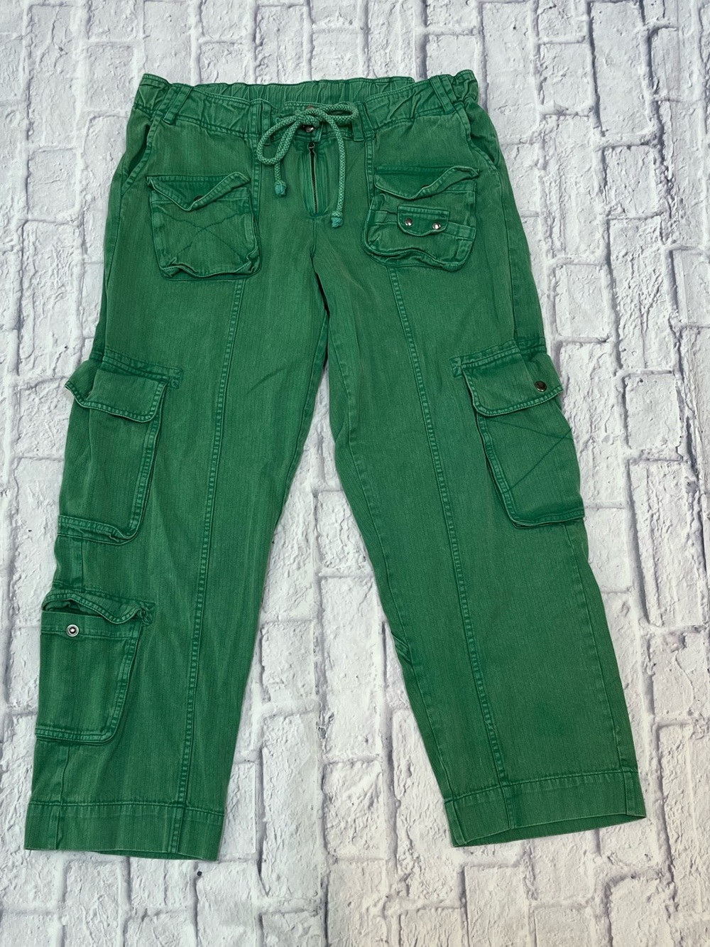 Free People green Cargo Utility Pants M - Picture 2 of 9